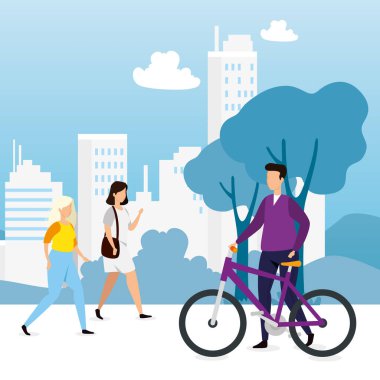 Kentte faaliyet gösteren gençler