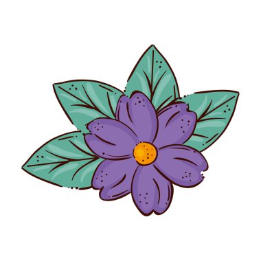 Yaprakların doğal renginde şirin bir çiçek.