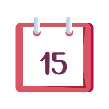 takvim anımsatma tarihi izole edilmiş simgesi