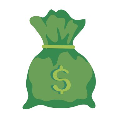 para çantası nakit izole simge