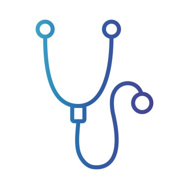 stetoskop kardiyo aygıtı, gradyan satır biçimi simgesi