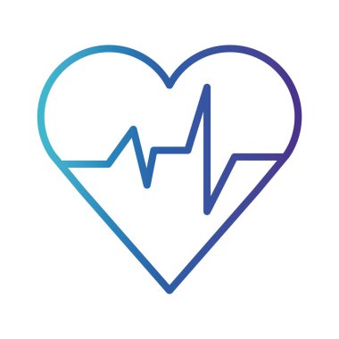 kalp atış hızı, gradyan çizgi biçimi simgesi