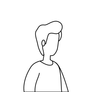 genç adam satırı tarzı simgesi