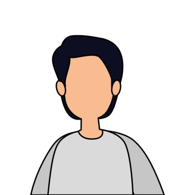 Genç adam avatar karakter simgesi