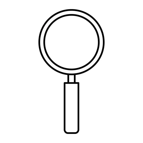 Magnifying glass instrument isolated icon — Stock Vector