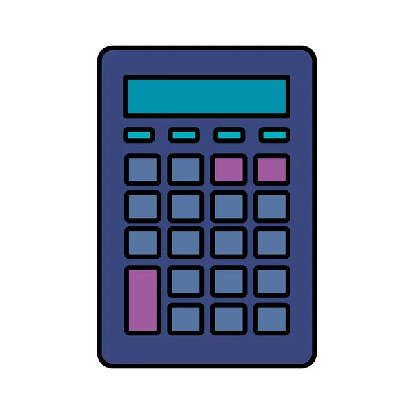 Kalkulator matematyka finansów na białym tle ikona — Wektor stockowy
