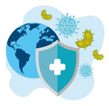 covid 19 ve kalkan korumalı dünya haritası