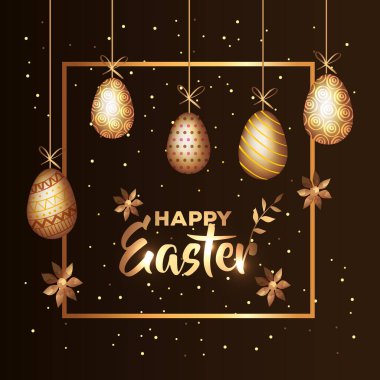 Mutlu Paskalya kartları Süslü yumurtalar