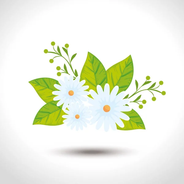 自然のままの可愛い花 — ストックベクタ