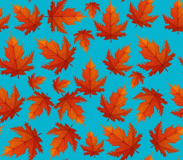 Fond de feuilles d'érable naturelles — Image vectorielle