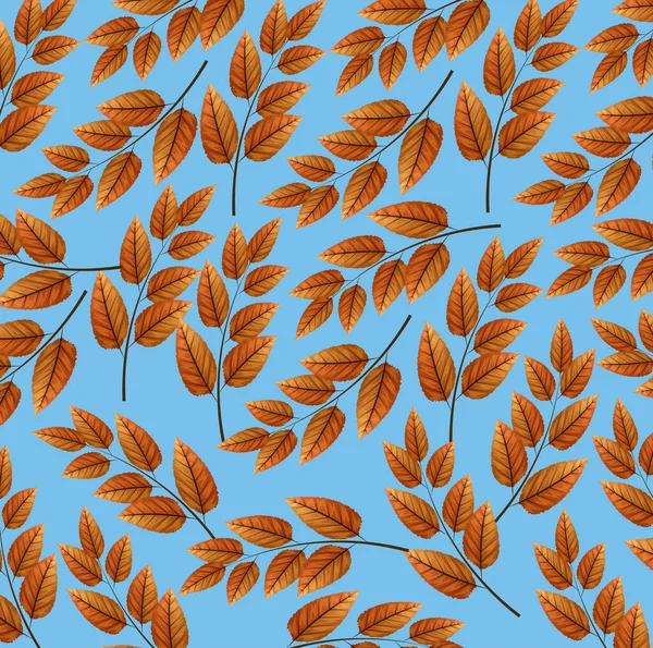Fond de branches et de feuilles naturelles — Image vectorielle