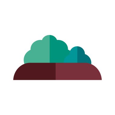 Bush Garden tarzı düz simge