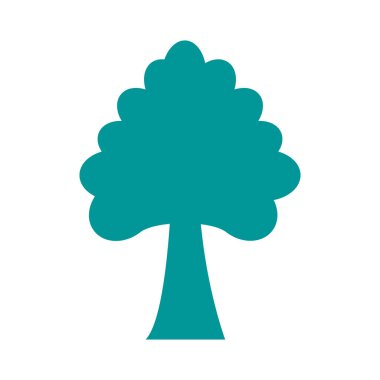 çam ağacı bitkisi orman silueti stili simge