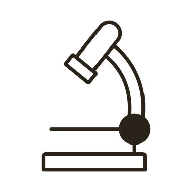 mikroskop laboratuvar çizgisi biçimi simgesi