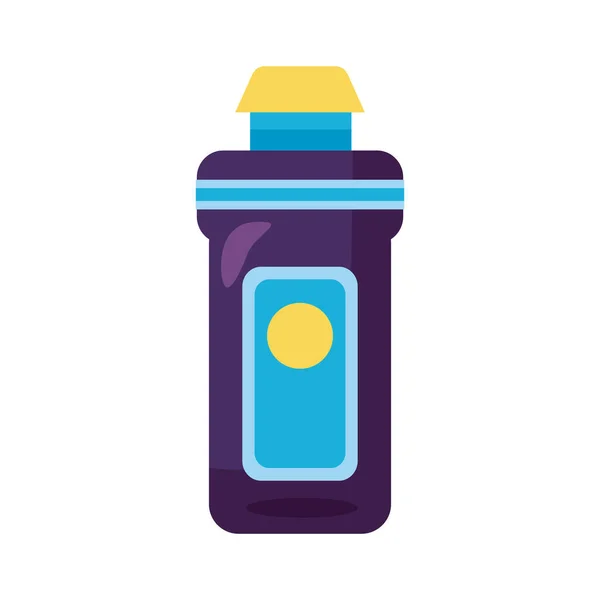 Desinfektionsmittel Kunststoffflasche Produktdetails Stil — Stockvektor