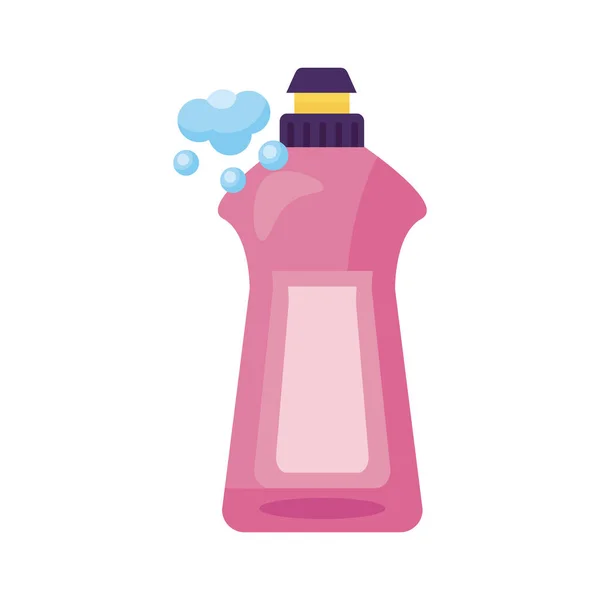 Köpük dezenfektan plastik şişe ürünü. — Stok Vektör