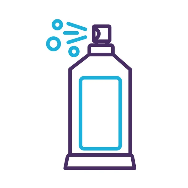 Disinfettante spray bottiglia stile linea di prodotti — Vettoriale Stock