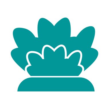 Çalı bahçesi siluet tarzı simge