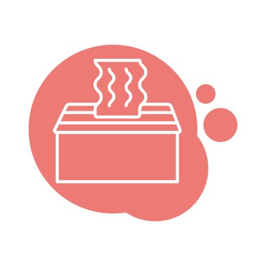 nemli kumaşlar kutu blok biçimi simgesi