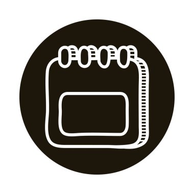 takvim hatırlatıcı karalama blok biçim simgesi