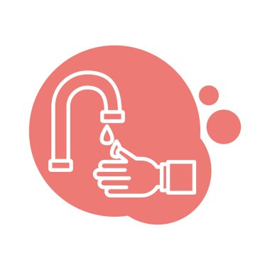 Eller blok biçimi simgesini yıkar