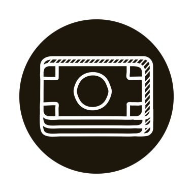 Kredi kartı karalama blok biçim simgesi