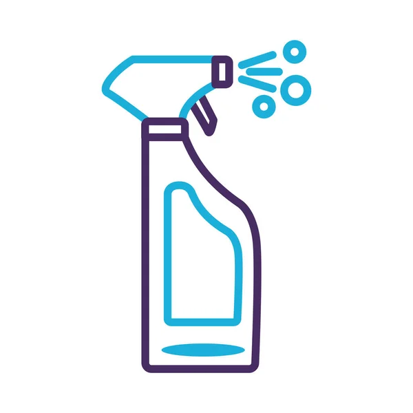 Desinfectante spray botella línea de productos estilo — Archivo Imágenes Vectoriales
