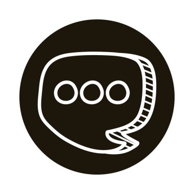 Konuşma baloncukları ileti engelleme biçimi simgesi