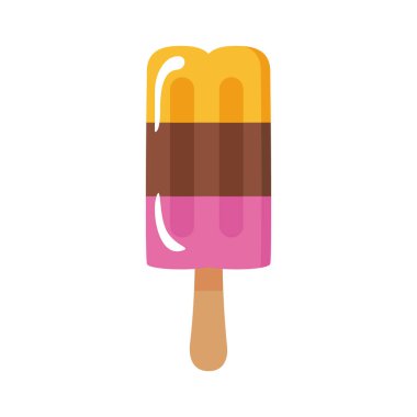 Üç farklı aromalı lezzetli dondurma.