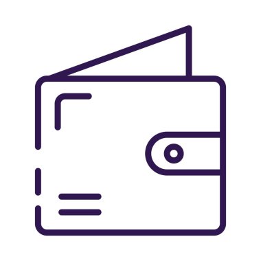 cüzdan para kolu satır biçimi simgesi