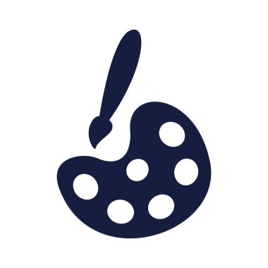 palet boya renkleri siluet biçimi