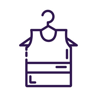 Gömlek giysisi erkek çizgi simgesi