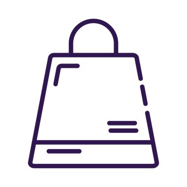 alışveriş poşeti kağıt satır biçimi simgesi