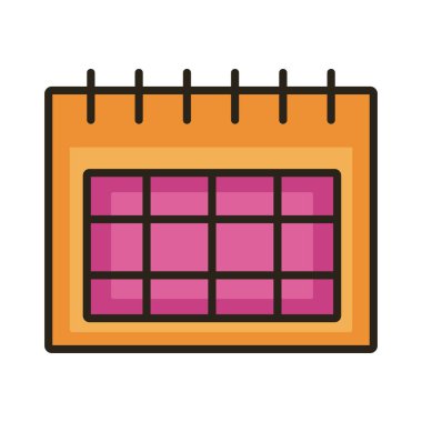 takvim hatırlatıcı tarih satırı ve biçim simgesi