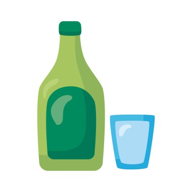 Tekila şişesi Meksika Detaylı Stil simgesi