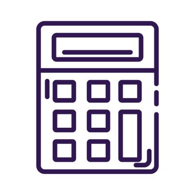 Hesap makinesi matematik çizgisi biçimi simgesi