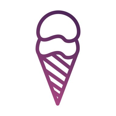 dondurma çizgisi degradient biçim simgesi