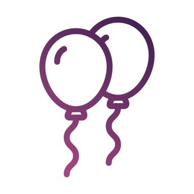 balonlar helyum çizgisi bozunma biçimi simgesi