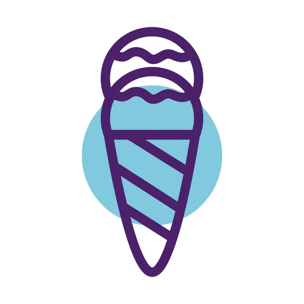 Ice cream line style icon — Stock Vector