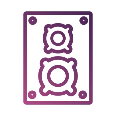 ses hoparlörü satır degradyan biçim simgesi