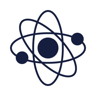 atom molekülü bilim siluet biçimi