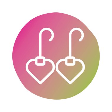 Sevgililer Günü 'nüz kutlu olsun. Kalpli küpeler stili engelliyor.