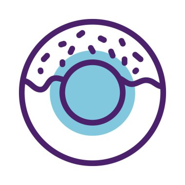 Tatlı çörek çizgisi simgesi