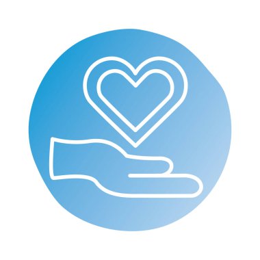 El kaldırma mutlu sevgililer günü kalp bloğu tarzı