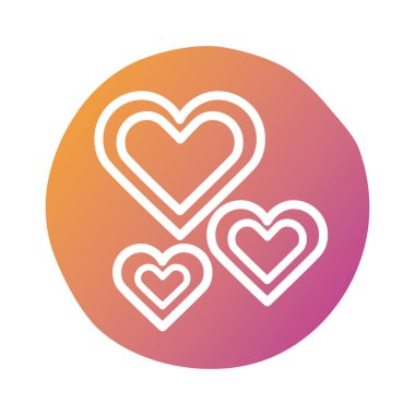 Anneler günü kalp blok biçim simgesi