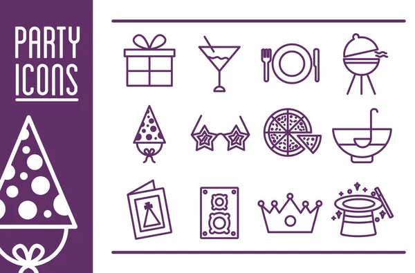 Bir sürü parti simgesi ve harf