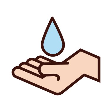 el yıkama hattı ve biçim simgesini doldur