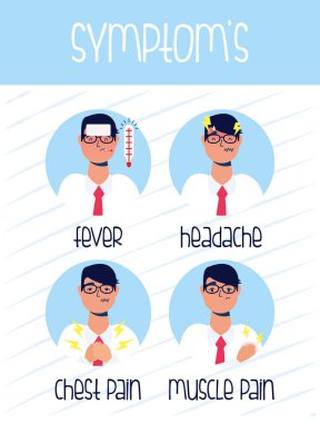 Hastalık ikonunun covid 19 belirtileri