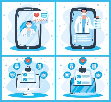cihaz ve doktorlarla sağlık online teknolojisi