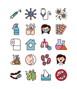 covid19 set simgeleri demeti